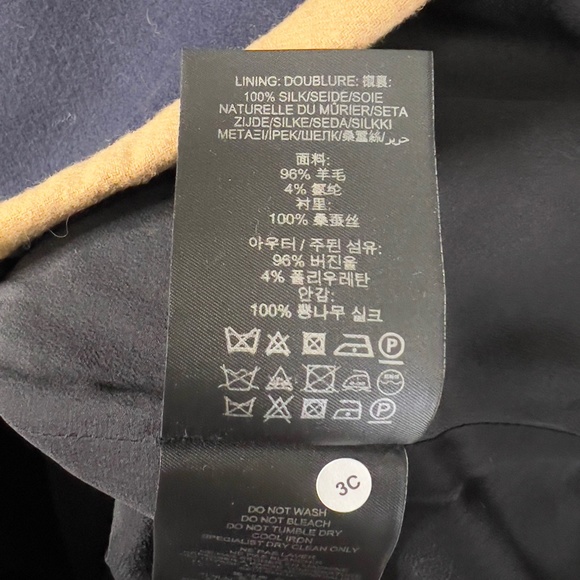 BURBERRY | Wool Pencil Skirt - Navy & Camel/Tan NWT - Picture 12 of 14